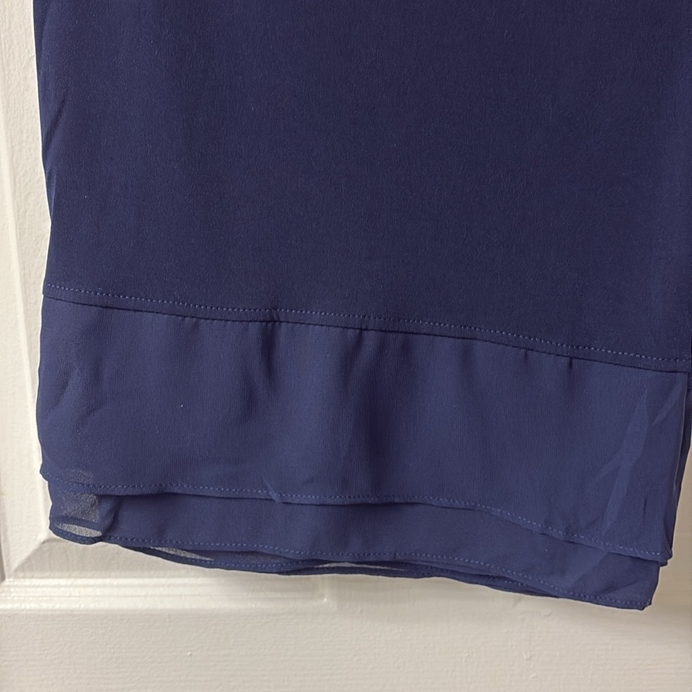 Susan Graver Dark Blue Capris size large petite